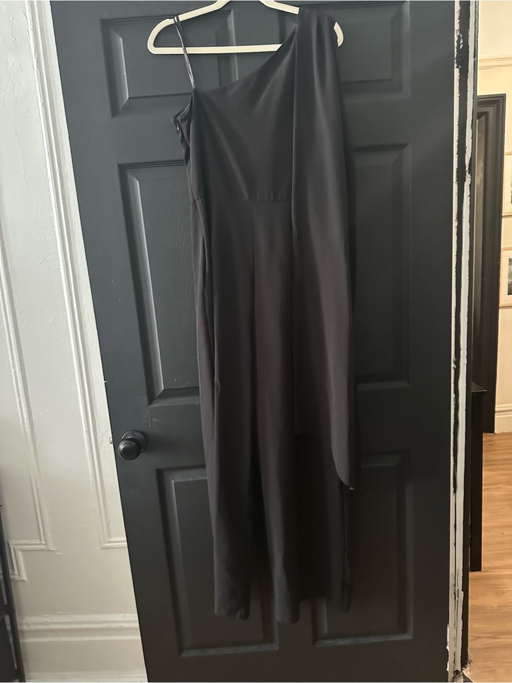 Vince Camuto Black One-Shoulder Jumpsuit - Picture 2 of 3